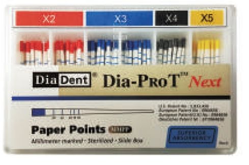 Čepy papírové speciální Dia-ProT Next - Sortiment: X2/X3 DiaDent