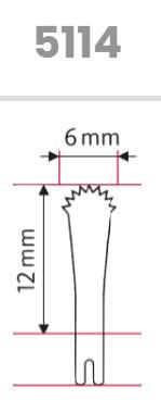 5114nou - Násadec sagitální pilky - 12 mm / 6 mm  / 0.4 mm