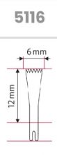 5116snou - Násadec sagitální mikropilky -  12 mm / 6 mm/ 0.4 mm