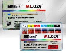 Čepy gutaperčové standardní ML.029 - Sortiment: 45/80 DiaDent